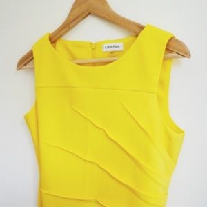 Calvin Klein Yellow Dress